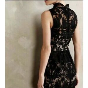 Anthropologie  |  Black Mesh Sleeveless Dress